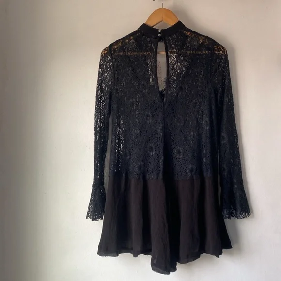 NWT Free People XS Tell Tale Lace Tunic - Picture 5 of 14